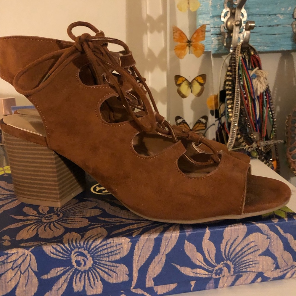 Cute brown summer booties